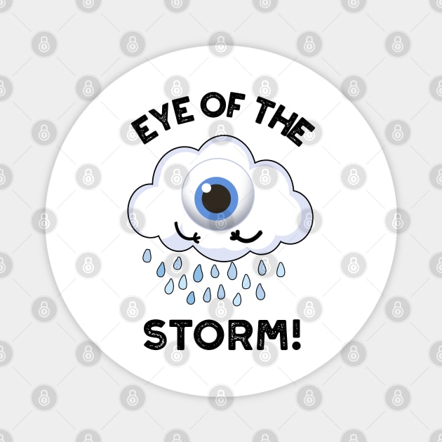 Eye Of The Storm Funny Weather Pun Magnet by punnybone